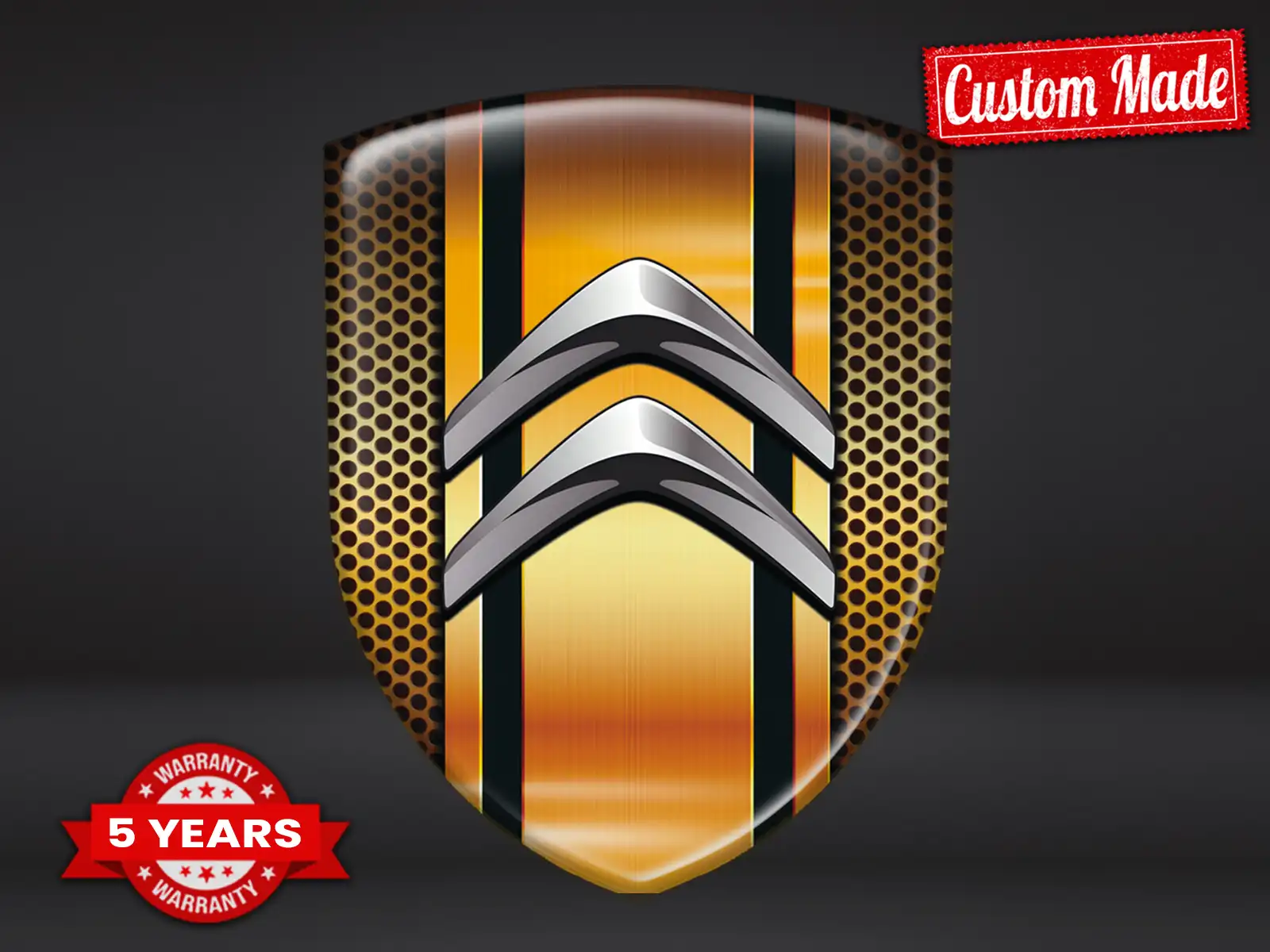 Citroen Pegatina Relieve Coche Resistente Alta Gama Moderna